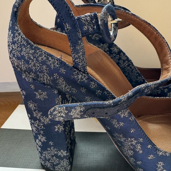 Aquazzura Sweet Thing Stardust-Print Heels - Picture 6 of 9